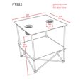 thumbnail image 3 of Rio Beach Blue 22" Square Compact Folding Beach Table, 3 of 4