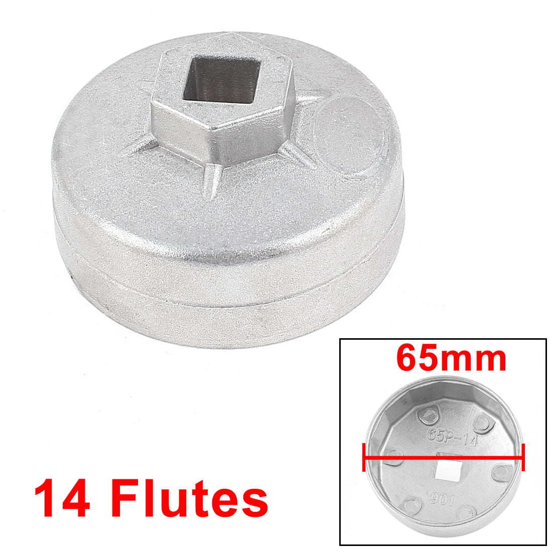14 Flutes Oil Filter Cartridge Cap Wrench Tool Socket Remover for Auto Car P&T 
