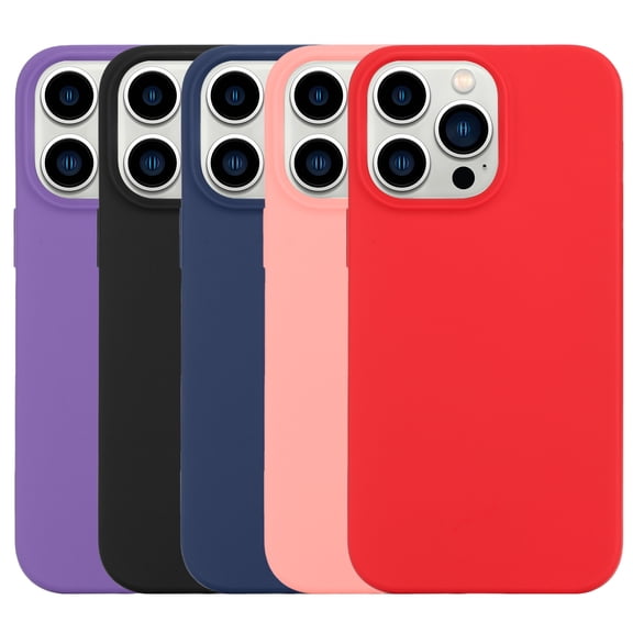 New Frontier Shock-Absorbent Slim Cell Phone Case for Apple iPhone 14 Pro Max, Black