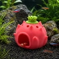 thumbnail image 4 of Dragon Fruit Cave with Hollow Hideout, 1 Piece, Pink Resin Fish Tank Decoration for Betta Fish and Shrimp, 4 of 9