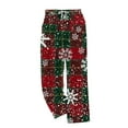 thumbnail image 6 of Tnhcen Women's Christmas Flannel Pajama Pants Soft Warm Sleepwear Elastic Waist Drawstring Pockets Casual Lounge Wear Christmas Print Winter Warmth for Women S-2XL, 6 of 6
