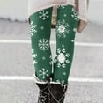 thumbnail image 2 of SwiftWear Women's Christmas Leggings High Waisted Xmas Holiday Print Yoga Pants Soft Workout Gym Tights, Green 2XL, 2 of 5