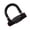Black, variant on Lightweight Rustproof U-Shaped Bike Padlock with Security Code Weatherproof for Outdoor Cycling