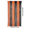 thumbnail image 3 of Halloween Foil Fringe Curtain Orange and Black Tinsel Streamers Backdrop,Photo Booth Props Decor for Halloween Party, Birthday, Bridal Shower, Holiday Celebration Decorations, 3 of 7