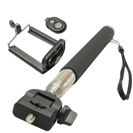 - Bluetooth Handheld Selfie Stick for iPhone 6, 6 plus, 5 5s 5c, Galaxy s6 edge s5 s4, Android Smartphone - Best Extendable Wireless Selfies Monopod Shutter Selfy Sticks With Universal Phone Mount