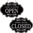 thumbnail image 4 of Open & Closed Sign for Business Shops, Durable Double-Sided Reversible Wooden Hanging Sign for Storefront Door or Window Ideal for Coffee Shops Restaurants & Retail Shops, 1Pc(Khaki,11.8x7.9"), 4 of 8