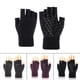 thumbnail image 5 of Guantes cálidos de medio dedo sin dedos de punto grueso térmico para clima frío para hombres y mujeres Negro, 5 of 8
