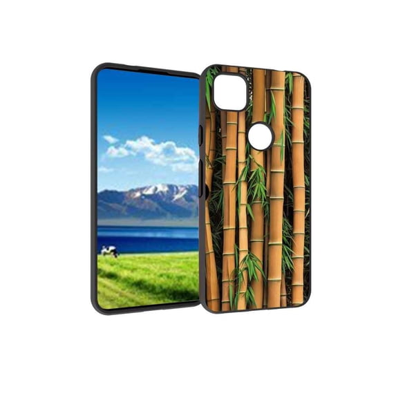 Bamboo-Tree-38 Phone Case, Degined for Google Pixel 4A 4G Case Men Women, Flexible Silicone Shockproof Case for Google Pixel 4A 4G