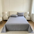 thumbnail image 6 of Cotton Bed Sheet, Lightweight Twin Sheet Set, Spring Summer Soft Breathable Bedding, 150x230cm / 59x90 Inch, 6 of 6