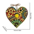 thumbnail image 3 of Large Acrylic Garden Mosaics Heart-Shaped Ornament Heart-Shaped Mosaics Sculpture Acrylic Wall Hanging, 3 of 6