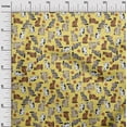 thumbnail image 2 of oneOone Cotton Poplin Twill Lime Fabric Cat Dress Material Fabric Print Fabric By The Yard 56 Inch Wide-DJQ, 2 of 4
