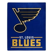 St. Louis Blues Blanket 50x60 Raschel Interference Design