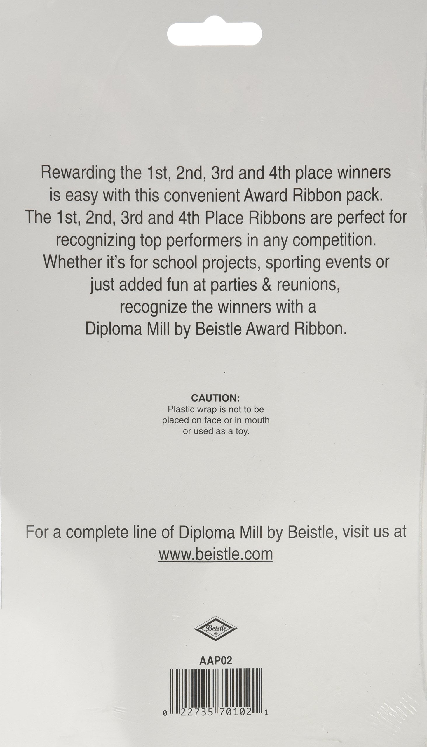 1st/2nd/3rd/4th Place Award Pack Ribbons