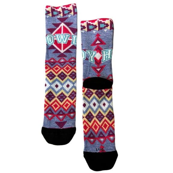 Women's Multicolor Western Cotton Poly Socks