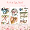 thumbnail image 5 of Rub on Transfer Decals for Furniture Crafts Pig and Flower 6"x12" 3Pcs Waterproof UV Transfer Decals Sticker for Farm Dresser Glass Porcelain Wood Plastic, 5 of 8