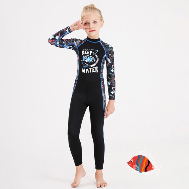 Ropa de protección de buceo para niños, accesorios cálidos para exteriores de cuerpo completo (niña 2XL)