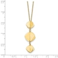 thumbnail image 2 of 13.79mm 14k Solid Yellow Gold Polished Fancy Dangle Pendant Plus 2inch Extension Necklace 16 Inch Pendant for Women, 2 of 2