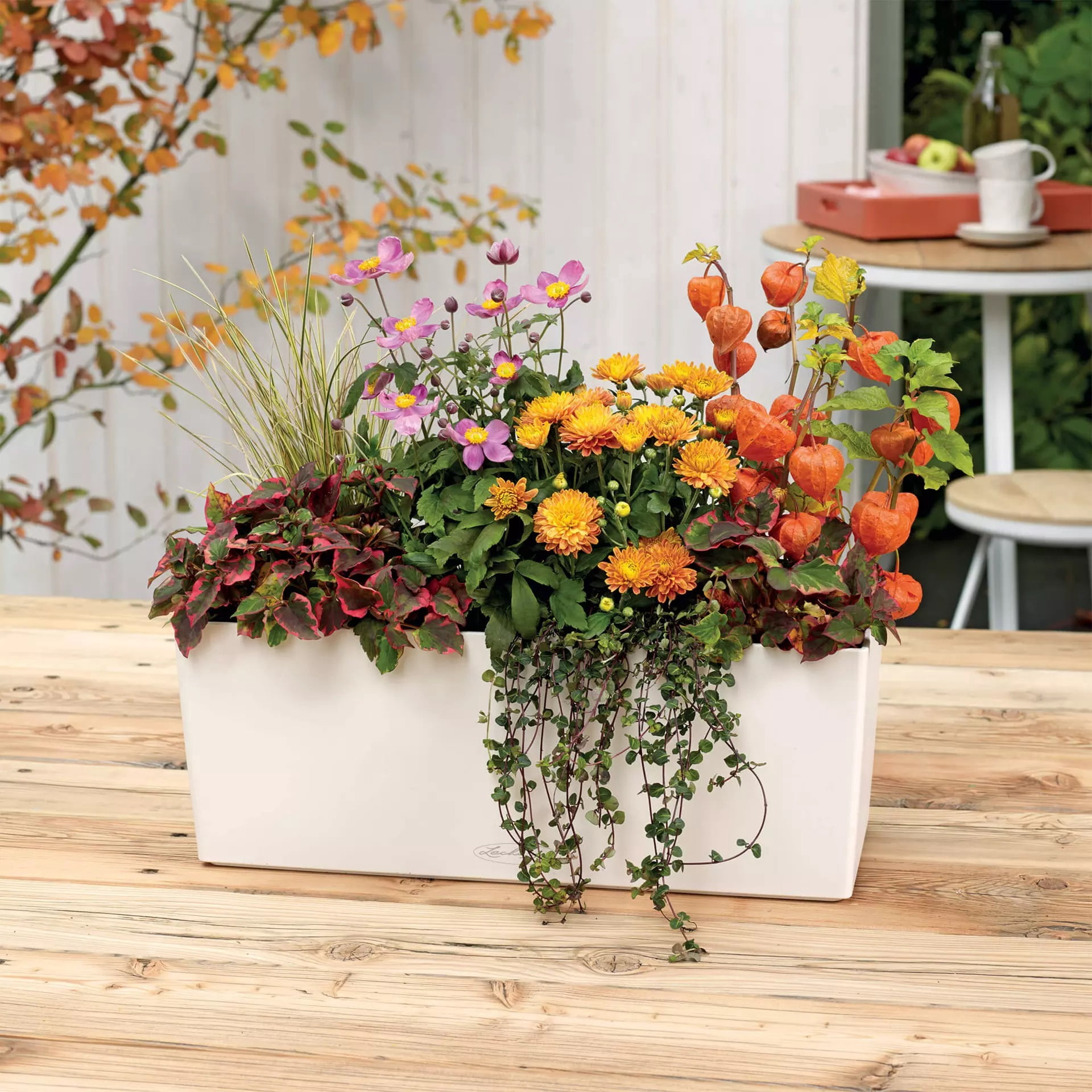 Lechuza USA 20" White Rectangular Balconera Outdoor Window Planter