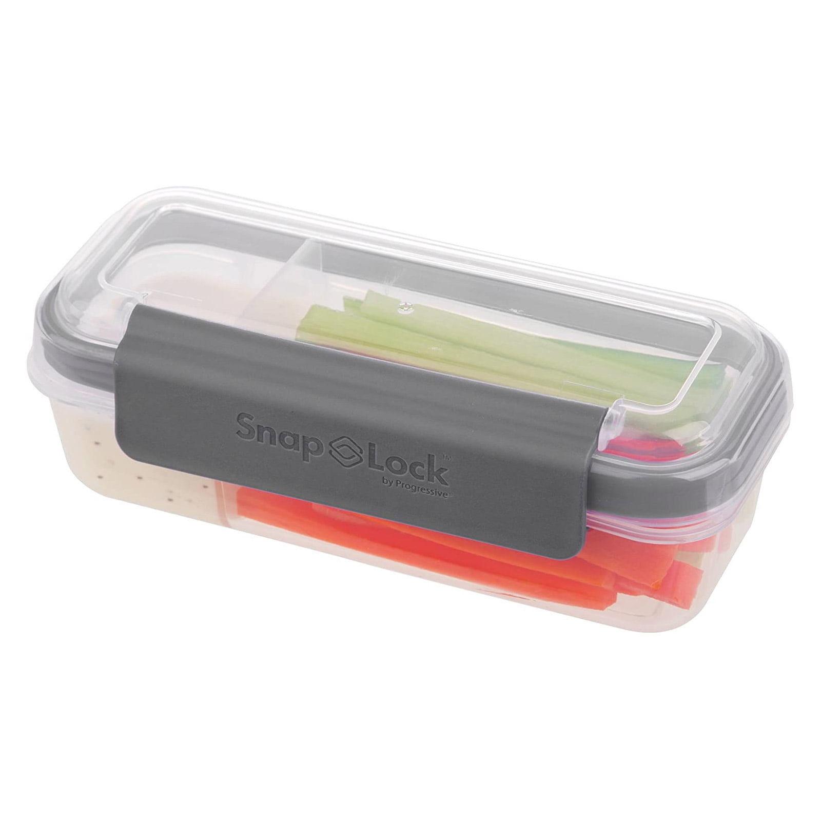 SnapLock Snack Box Container, Leak-Proof Seal, Snap-Off Lid, Stackable, BPA  FREE