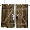 thumbnail image 5 of Ancient Wooden Door Curtains For Living Room Bedroom Window Treatment Home Decoration Drapes Kitchen Curtain, 5 of 7