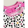 thumbnail image 3 of Little Star Organic Baby & Toddler Girl 2 Pk Footed Full Zip Snug Fit Pajamas, Size 9 Months - 5T, 3 of 7