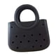 thumbnail image 2 of Bolsa para mujeres Beach impermeable mini bolso organizador de bolsas multipropósito PVC Bolsa de agujeros Negro, 2 of 8
