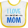 thumbnail image 3 of Inktastic I Love My Mom Mothers Day Boys or Girls Baby Bib, 3 of 4