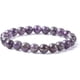 thumbnail image 1 of 1 pulsera de piedras preciosas, pulsera de amatista, pulsera ajustable con adorno., 1 of 4
