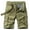 Khaki, variant on WTOBBY Men's Casual Comfortable Cargo Shorts, Multi-Pocket Military Tactical Design, Beltless Waist for Easy Wear, Lightweight and Durable for Daily Use,Black M