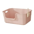 thumbnail image 4 of Caja de arena para gatos, bandeja de arena para gatos duradera y fácil de limpiar, bandeja de arena para gatos, Caqui, 4 of 9