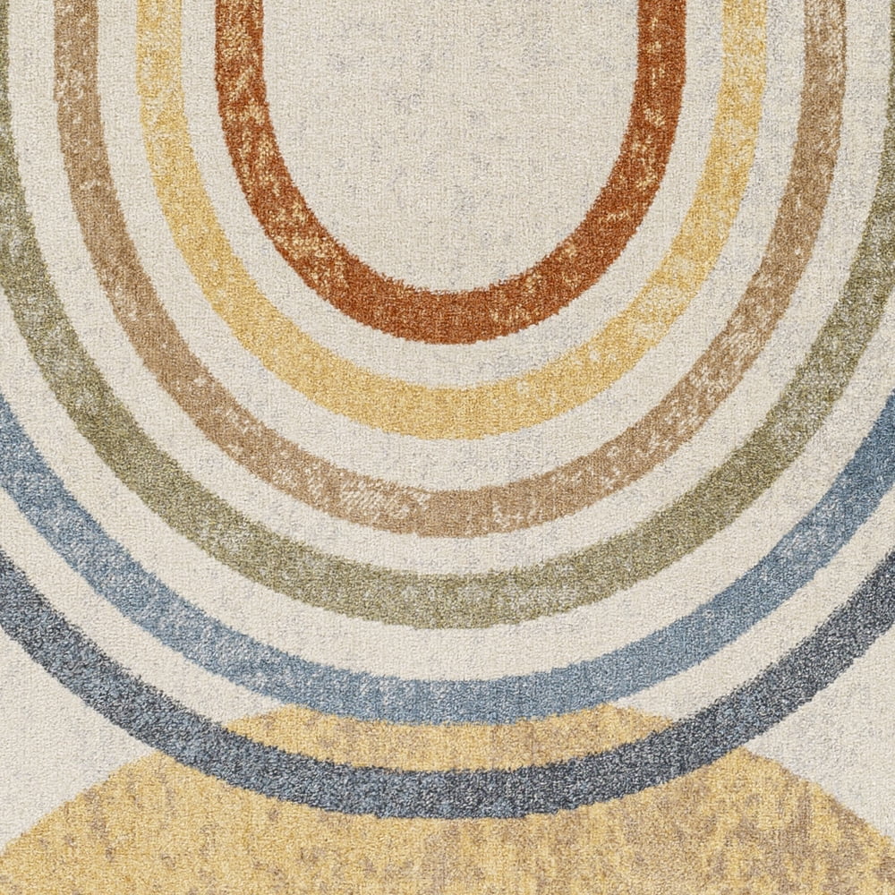 Livabliss Washable Rugs for Living Room, 8x10 Lillian Modern Oatmeal Area Rug, Bedroom Dining Room Home Decor Stain Resistant Carpet (7'10" x 10')
