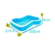 thumbnail image 3 of Alberca Inflable Bestway Rectangular Con Portavasos Azul, 3 of 3