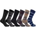 thumbnail image 1 of Calcetín de Vestir para Caballero, Algodón Premium, Delgado, Pack de 6 Pares, 1 of 7