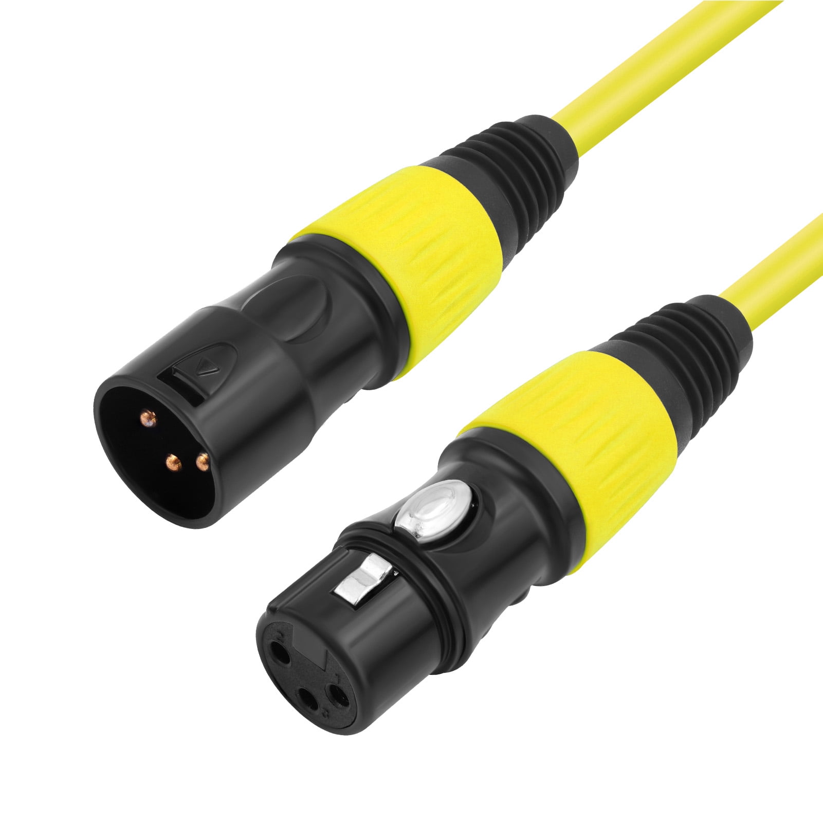 YAHHU 4-Pack XLR Cables 3ft Male to Female Mic Cord 3-Pin Balanced Speaker Patch Cable for Stage Performance Audio Mixer Studio Recording System, Multicolor