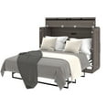 thumbnail image 2 of Bestar Pur Full Cabinet Bed with Mattress in Bark Gray, 2 of 13