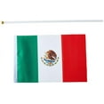 Tao Yuan Mexico Flag Mexican Small Stick Mini Hand Held Flags
