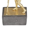 thumbnail image 5 of 7" x 28" Gold Polystone People Sculpture with Ladder, by DecMode, 5 of 8