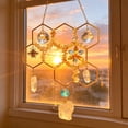 thumbnail image 6 of Msgweeeg Stained Glass Stain Glass Window Hanging Citrine Crystal Beehive Suncatcher Honeycomb Citrine Crystal Suncatcher - Natural Healing Maker Window Hanging Ornament Boho Home Decor, 6 of 10