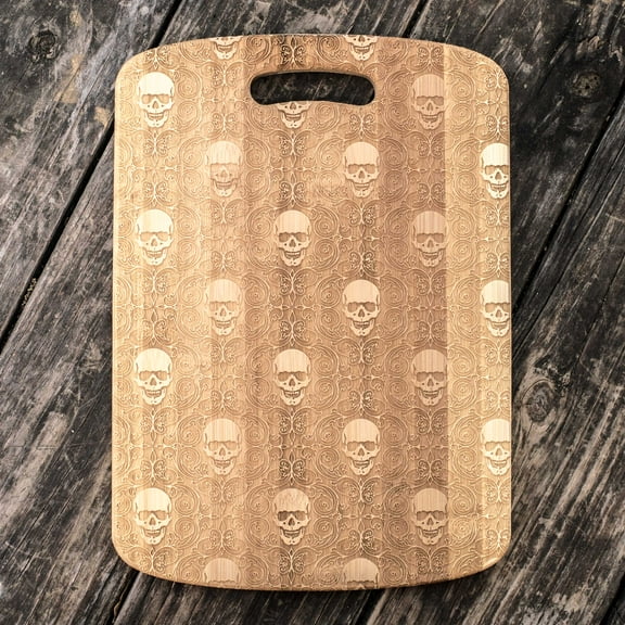 Gothic Baroque Cutting Board 14''x9.5''x.5'' Bamboo