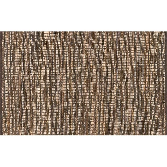 Loloi Edge 3'6" x 5'6" Hand Woven Jute Rug in Brown