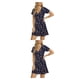 thumbnail image 2 of Qarigey Vestidos de una línea de dama Estampado de flores rotas Tallas múltiples Mujeres sexy Cintura delgada Vestido con estampado Type2 NO2, 2 of 6