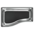 thumbnail image 2 of Hubert Soft Touch Square Black Stainless Steel Mod Pan - 4 7/8"L x 4 7/8"W x 3"H, 2 of 4