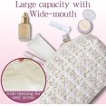 thumbnail image 4 of Pakyozj Quilted Makeup Pouch,Cotton Puffy Makeup Bag, Coquette Cosmetic Bag for Women and Girls, Aesthetic Organizer Bag, Cute Flower Travel Toiletry Bag, 4 of 6