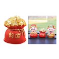 thumbnail image 3 of Argent Sac Chinois Feng Shui Figurine Atrract Argent Sac Décor Bonne Chance Bonne Chance Rouge, 3 of 9