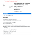 thumbnail image 2 of Front Stabilizer Bar Link - Compatible with 2009 - 2020 Dodge Journey 2010 2011 2012 2013 2014 2015 2016 2017 2018 2019, 2 of 2