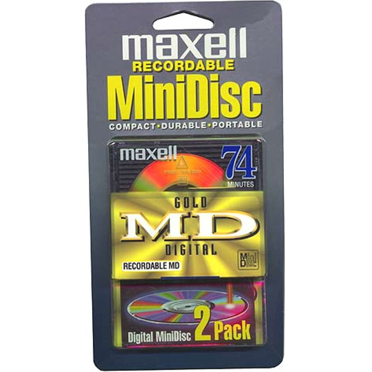 MAXELL GMD74/2 Gold Recordable Mini Discs (Discontinued by Manufacturer)
