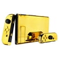 thumbnail image 5 of eXtremeRate Chrome Gold Replacement Back Shell Plate Housing Full Set Buttons for Nintendo Switch, 5 of 9