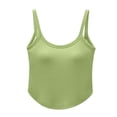 thumbnail image 4 of Levmjia Women Sports Cami Top Soft Breathable Solid Color Removable Chest Pads Adjustable Thin Straps Slim Fit Yoga Fitness Daily Summer Outdoor Outfits, 4 of 9