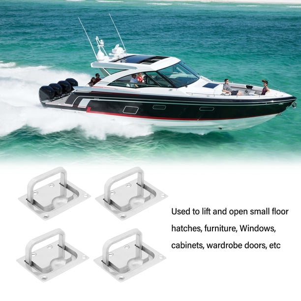 Poignée De Trappe Bateau En Acier Inoxydable 316 – 47×38 Mm, Montage Encastré, Polie, Anti-corrosion – Pour Yacht Ou Petite Trappe