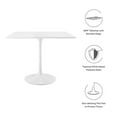 thumbnail image 6 of Lippa 36" Square Wood Top Dining Table, 6 of 6